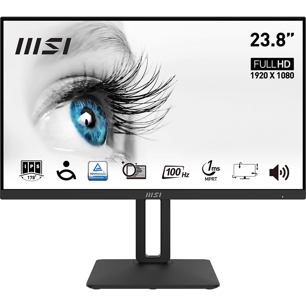 MSI - MSI 23.8 PRO MP242AP 1920x1080 (FHD) FLAT VA 100HZ 1MS ANTI-GLARE MONITOR
