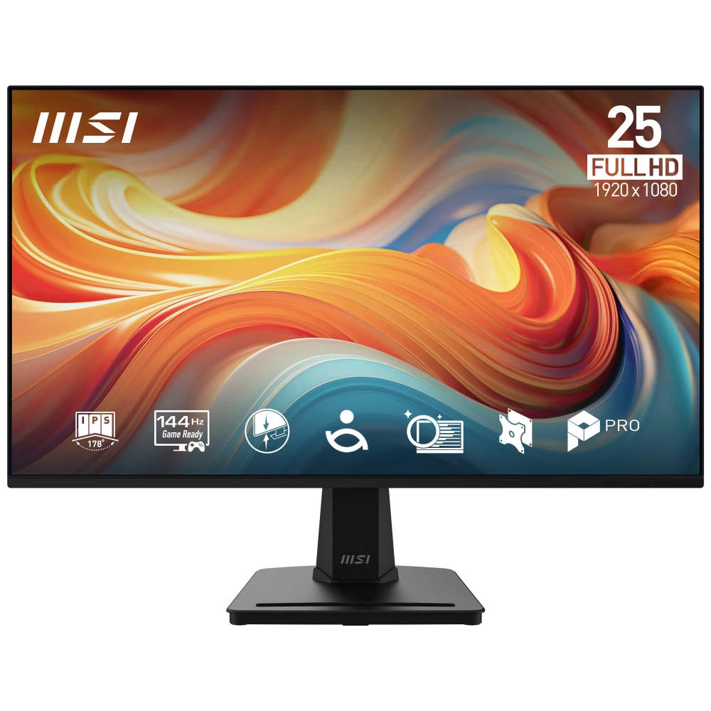 MSI - MSI 24.5 PRO MP251 E14L 1920x1080 (FHD) 16:9 FLAT IPS 144HZ 1MS(MPRT) ADAPTIVE-SYNC MONITOR