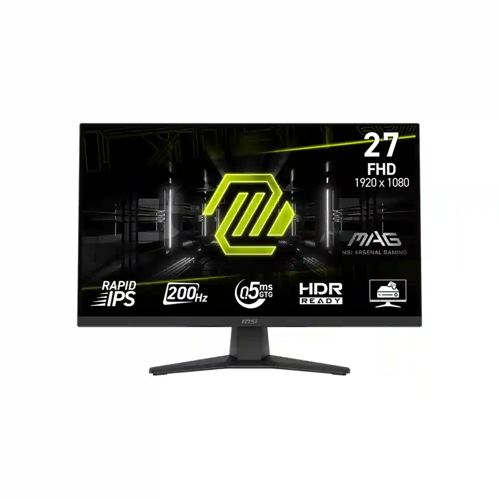 MSI 27 MAG 272F 1920x1080 (FHD) 16:9 FLAT RAPID IPS 200HZ 0.5MS (GTG) FREESYNC PREMIUM GAMING MONITOR - Thumbnail