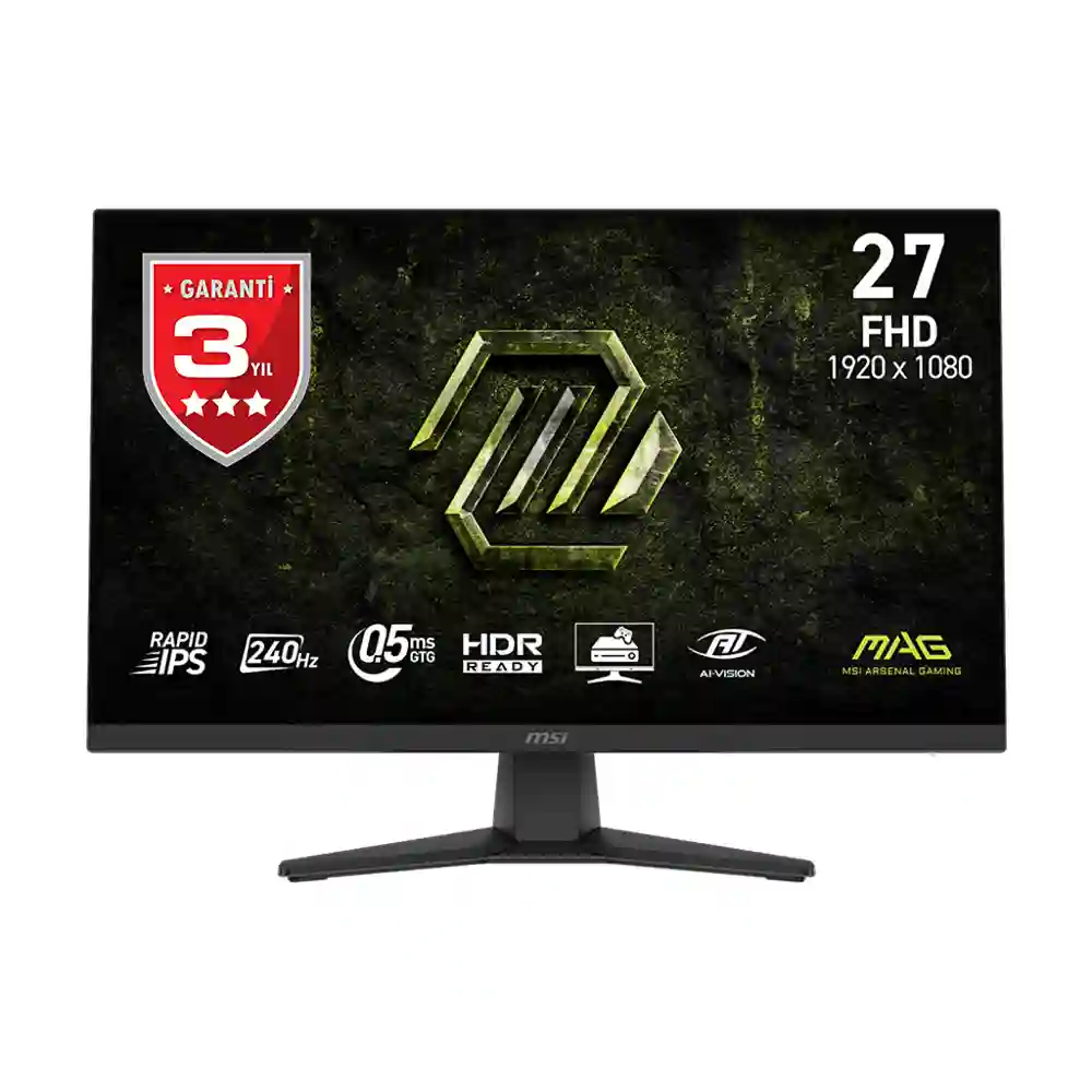MSI - MSI MAG 272F X24 1920x1080 16:9 FLAT RAPID IPS 240HZ 0.5MS ADAPTIVE SYNC GAMING MONITOR