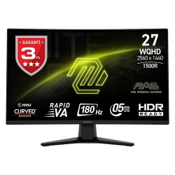 MSI MAG 274CQF 2560x1440 (WQHD) CURVE 1500R RAPID VA 180HZ 0.5MS (GTG) ADAPTIVE-SYNC SIYAH GAMING MONITOR - Thumbnail