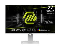 MSI 27 MAG 274QRFW 2560x1440 (WQHD) 16:9 FLAT RAPID IPS 180HZ 1MS FREESYNC PIVOT BEYAZ GAMING MONITOR - Thumbnail