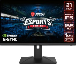 MSI 27 OPTIX G273QPF FLAT RAPID IPS 2560X1440 (WQHD) 16:9 165HZ 1MS G-SYNC COMPATIBLE GAMING MONITOR - Thumbnail