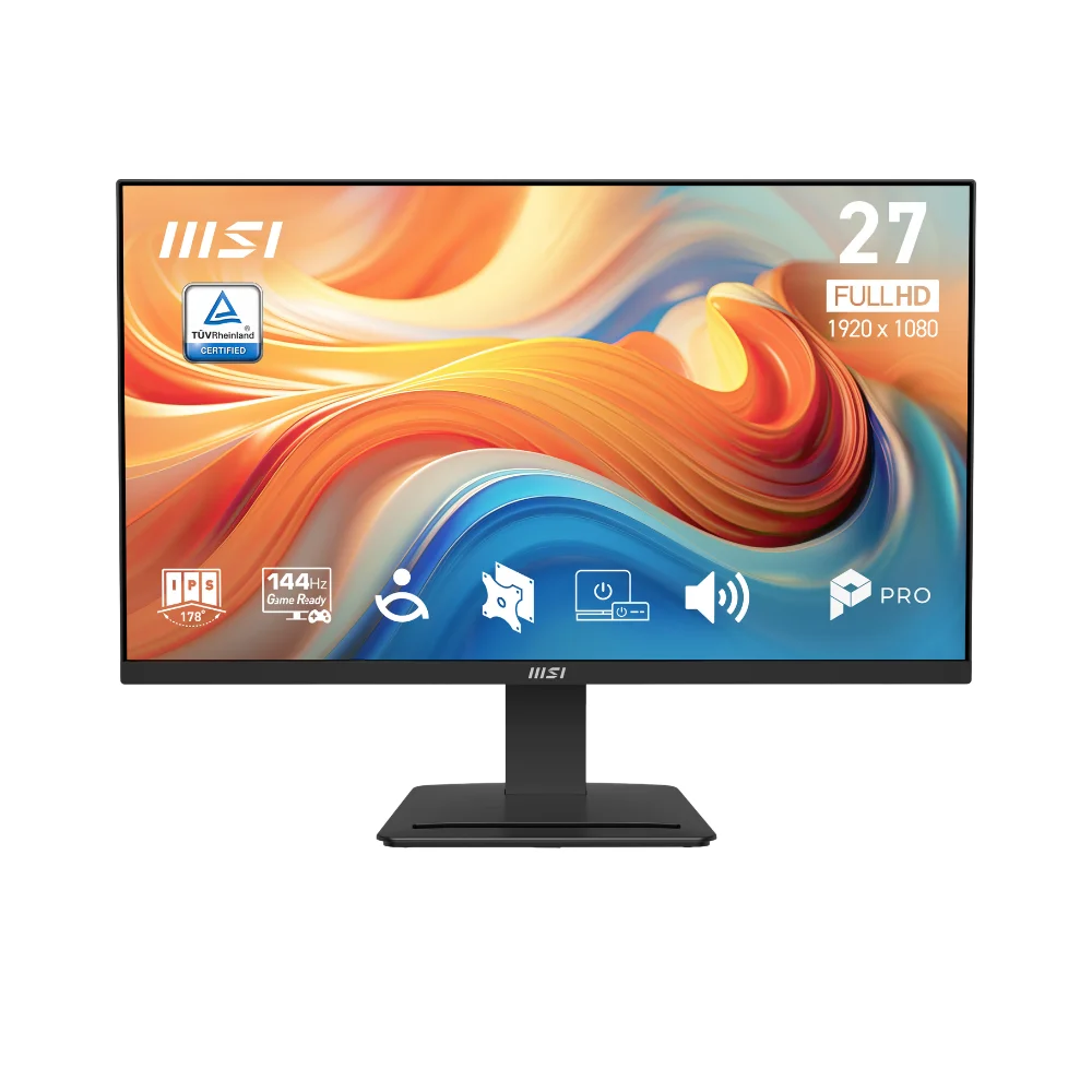 MSI - MSI 27 PRO MP273 E14A 1920x1080 (FHD) 16:9 FLAT IPS 144Hz 1MS (MPRT) FREESYNC SIYAH MONITOR