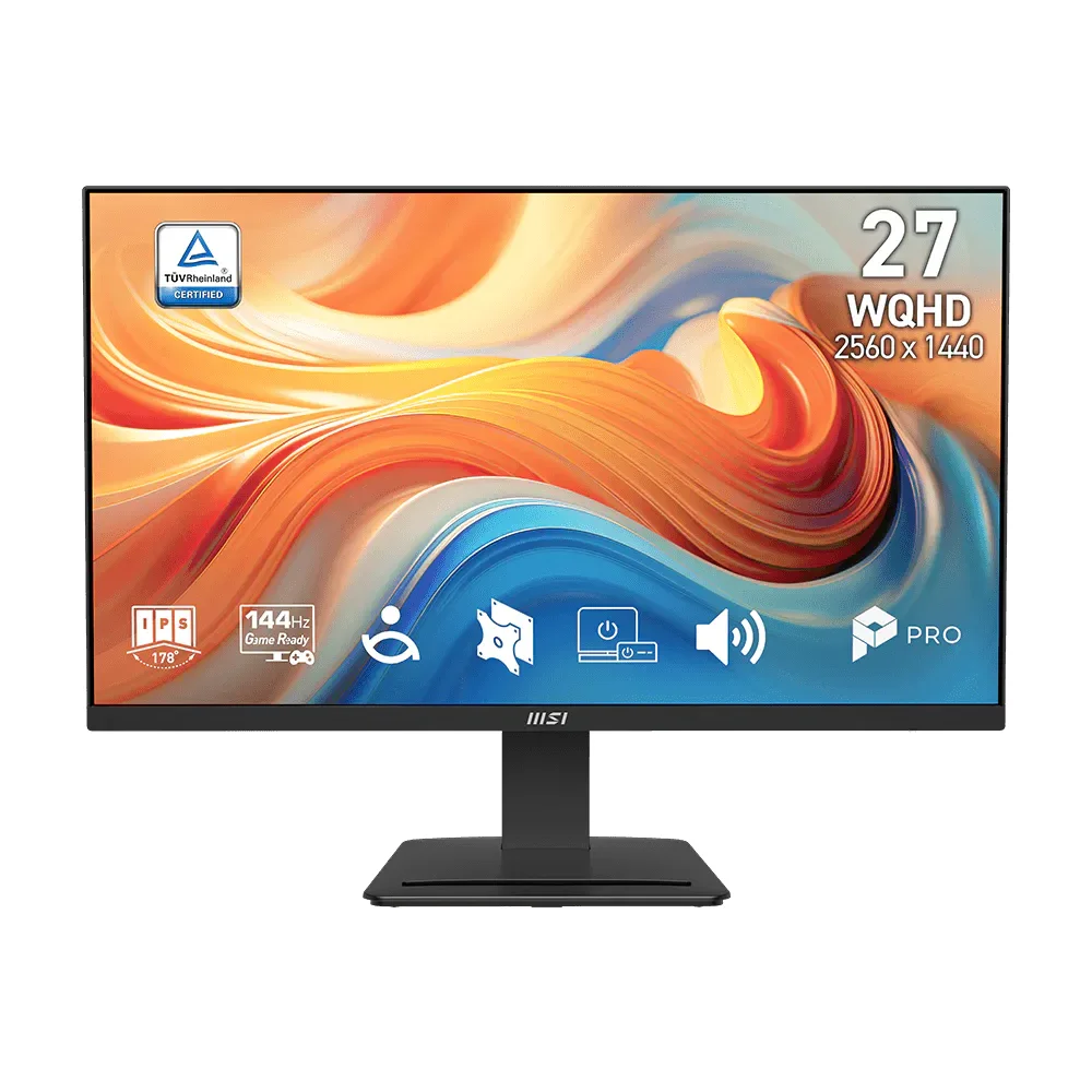 MSI - MSI 27 PRO MP273Q E14 2560x1440 (WQHD) 16:9 FLAT IPS 144HZ 1MS (MPRT) ADAPTIVE-SYNC MONITOR