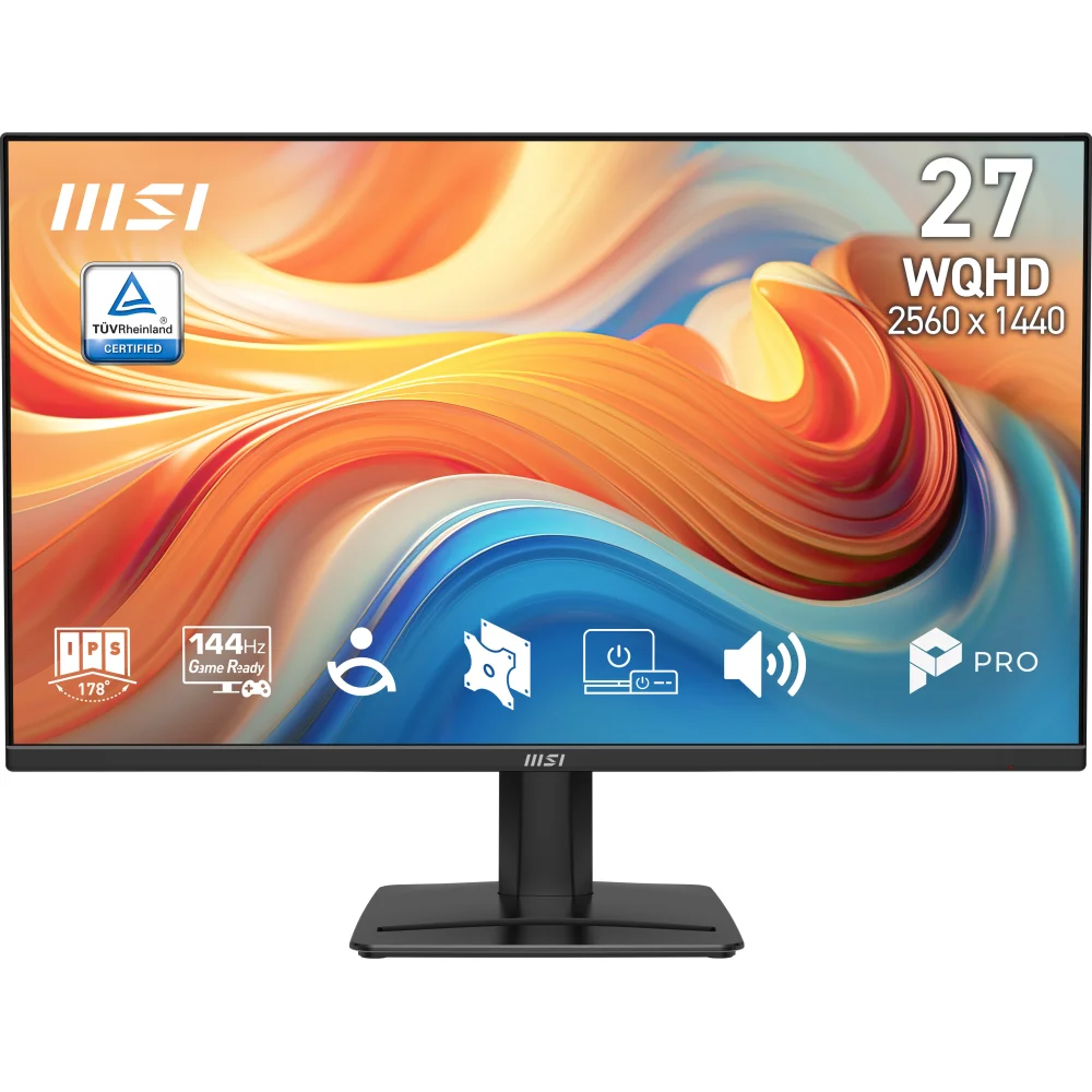 MSI 27 PRO MP275Q E14 2560x1440 (WQHD) 16:9 FLAT IPS 144HZ 1MS (MPRT) FREESYNC MONITOR - Thumbnail