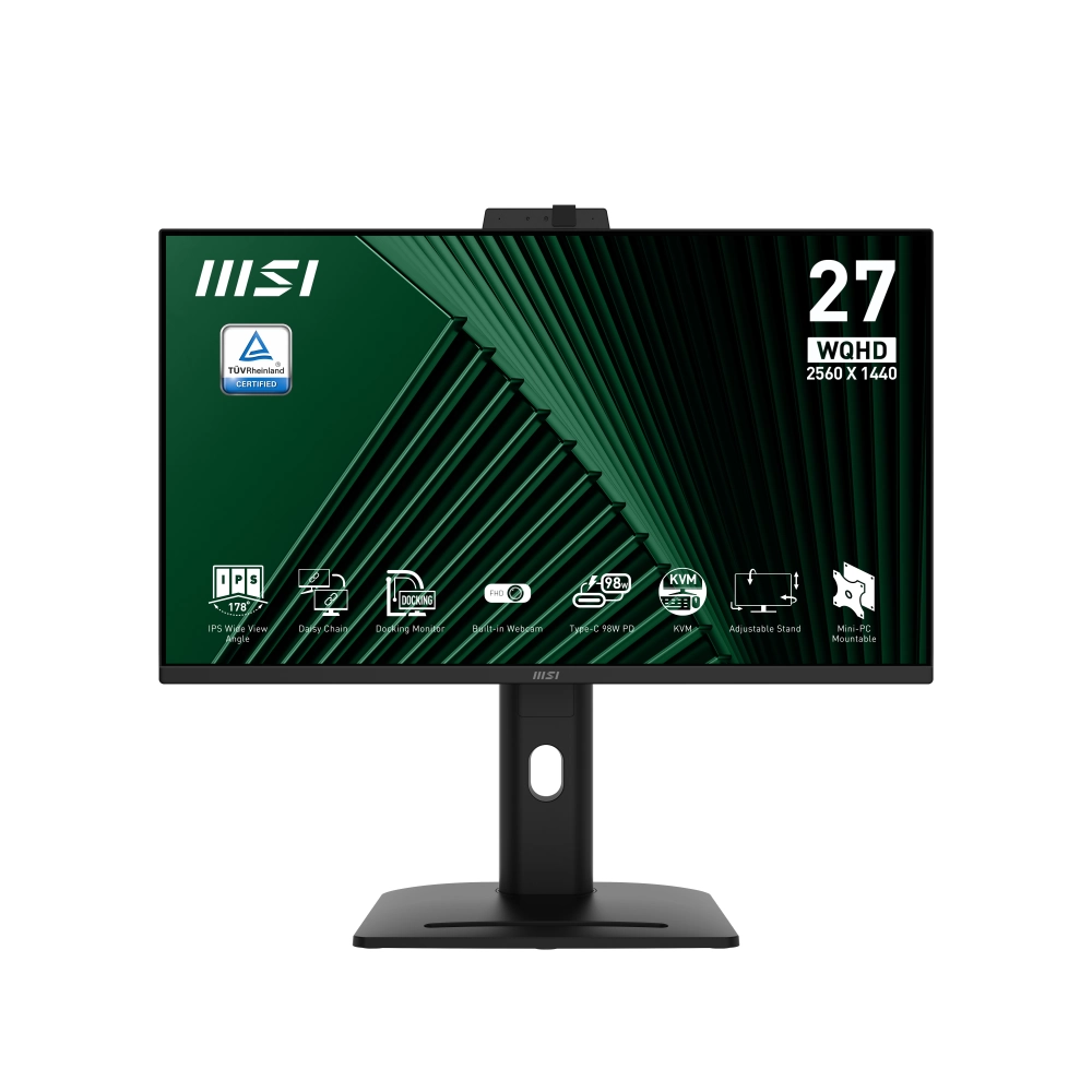 MSI 27 PRO MP275QPDG 2560x1440 (WQHD) 16:9 FLAT IPS 100HZ 1MS ADAPTIVE-SYNC PIVOT MONITOR - Thumbnail
