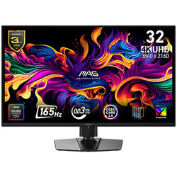 MSI - MSI MAG 322UP QD-OLED E16 3840x2160 16:9 FLAT QD-OLED 165HZ 0.03MS FREESYNC PREMIUM PRO PIVOT GAMING MONITOR