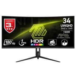 MSI 34 MAG 342CQR E2 CURVED VA 3440X1440 (WQHD) 21:9 180HZ 1MS GAMING MONITOR - Thumbnail