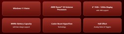 MSI CLAW A8 BZ2EM-024TR RYZEN Z2 EXTREME 24GB LPDDR5X UMA 1TB SSD 8.0 FHD+ 120Hz W11 - Thumbnail