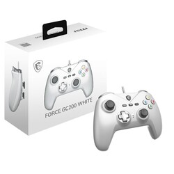 Msi Forge GC200 Beyaz Pc ve Android uyumlu Kablolu Oyun Kolu - Thumbnail