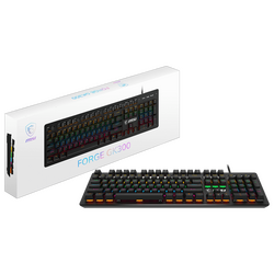 Msi Forge GK300 Red Switch RGB Mekanik Türkçe Kablolu Gaming Klavye - Thumbnail