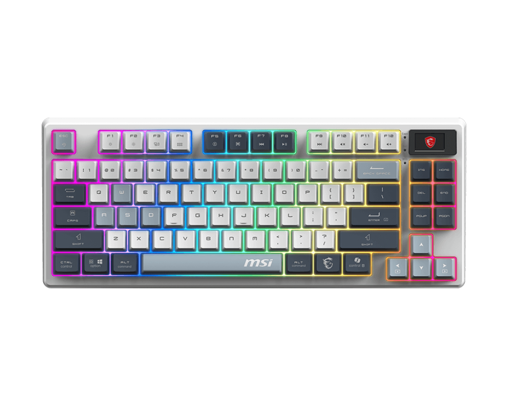 Msi Forge GK600 TKL Wireless Sky TR RGB Mekanik Gaming Klavye - Thumbnail