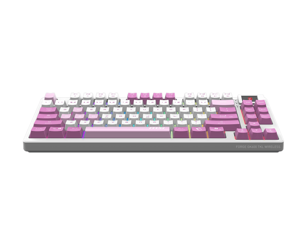 Msi Forge GK600 TKL Wireless Violet TR RGB Mekanik Gaming Klavye - Thumbnail