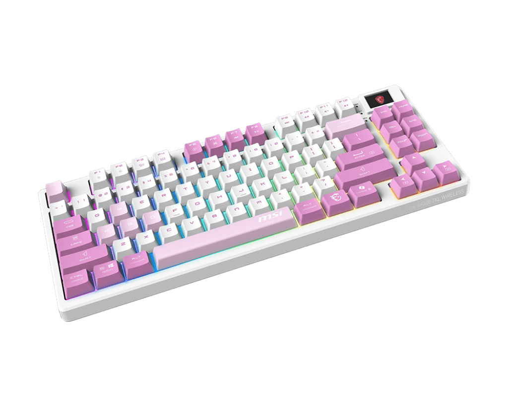 Msi Forge GK600 TKL Wireless Violet TR RGB Mekanik Gaming Klavye - Thumbnail