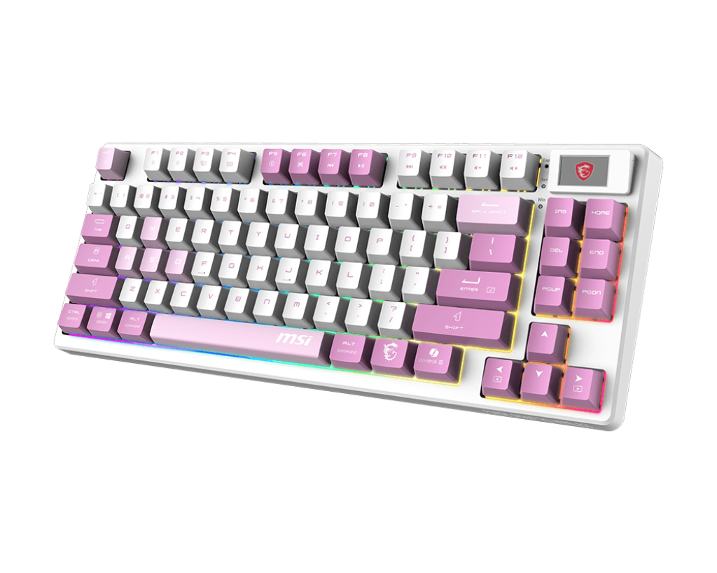Msi Forge GK600 TKL Wireless Violet TR RGB Mekanik Gaming Klavye - Thumbnail