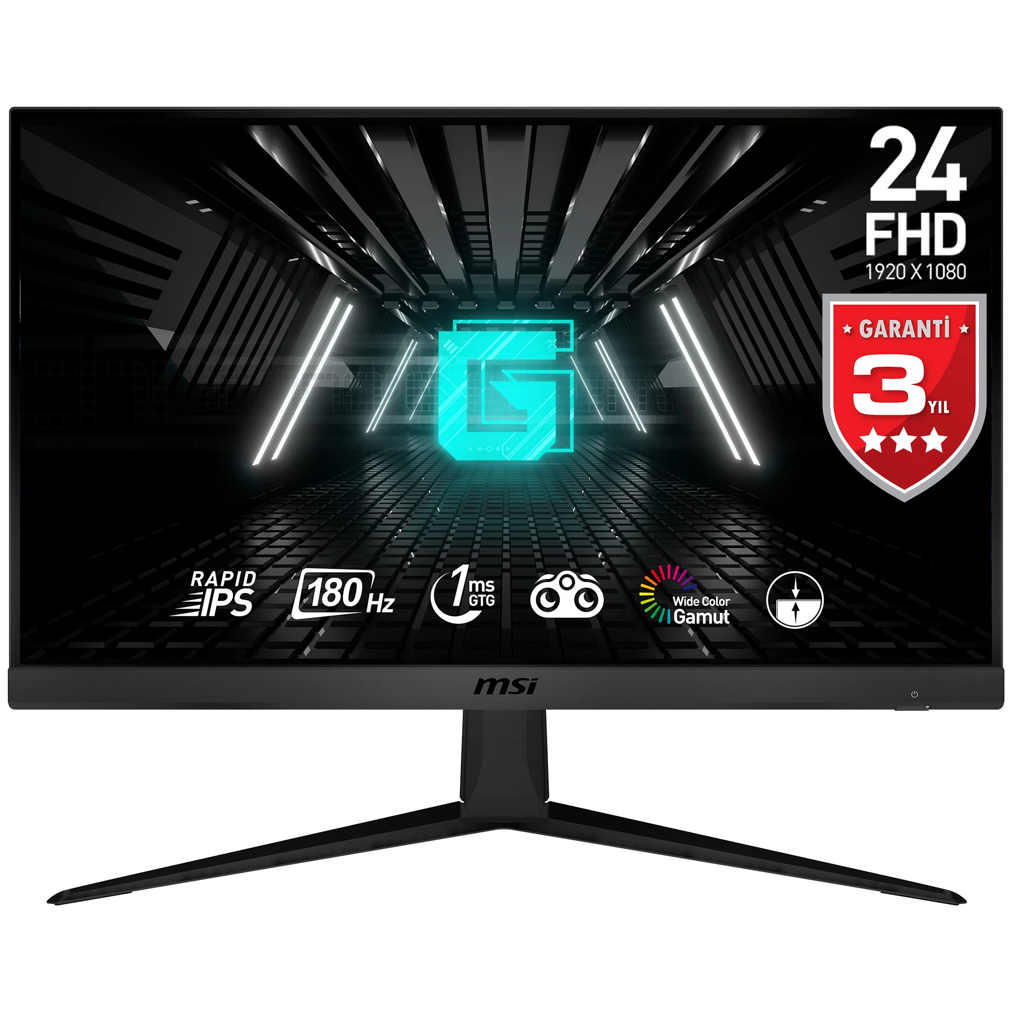 MSI G2412F 23.8 FLAT RAPID IPS 1920x1080 (FHD) 16:9 180HZ 1MS ADAPTIVE-SYNC GAMING MONITOR - Thumbnail