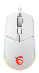 Msi GG Clutch GM11 White Gaming Mouse 5.000 Dpi Optik RGB Led Oyuncu Faresi Beyaz - Thumbnail