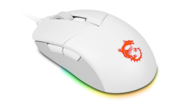 MSI Clutch Gm11 White Gaming Mouse 5.000 Dpi Optik Rgb Led Oyuncu Faresi Beyaz - Thumbnail