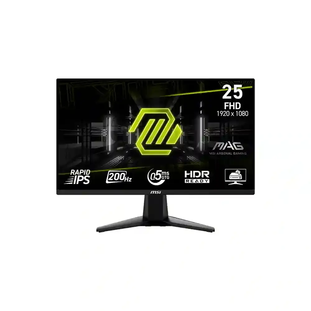 MSI - MSI 24.5 MAG 255F E20 1920x1080 (FHD) 16:9 FLAT RAPID IPS 200HZ 0.5MS (GTG) FREESYNC PREMIUM GAMING MONITOR