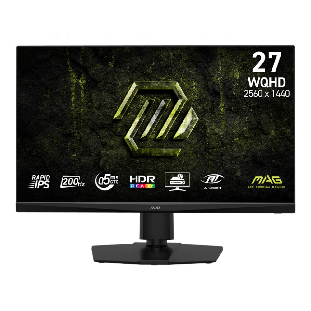 MSI - MSI MAG 272QPF E20 2560x1440 16:9 FLAT RAPID IPS 200HZ 0.5MS FREESYNC PREMIUM PIVOT GAMING MONITOR