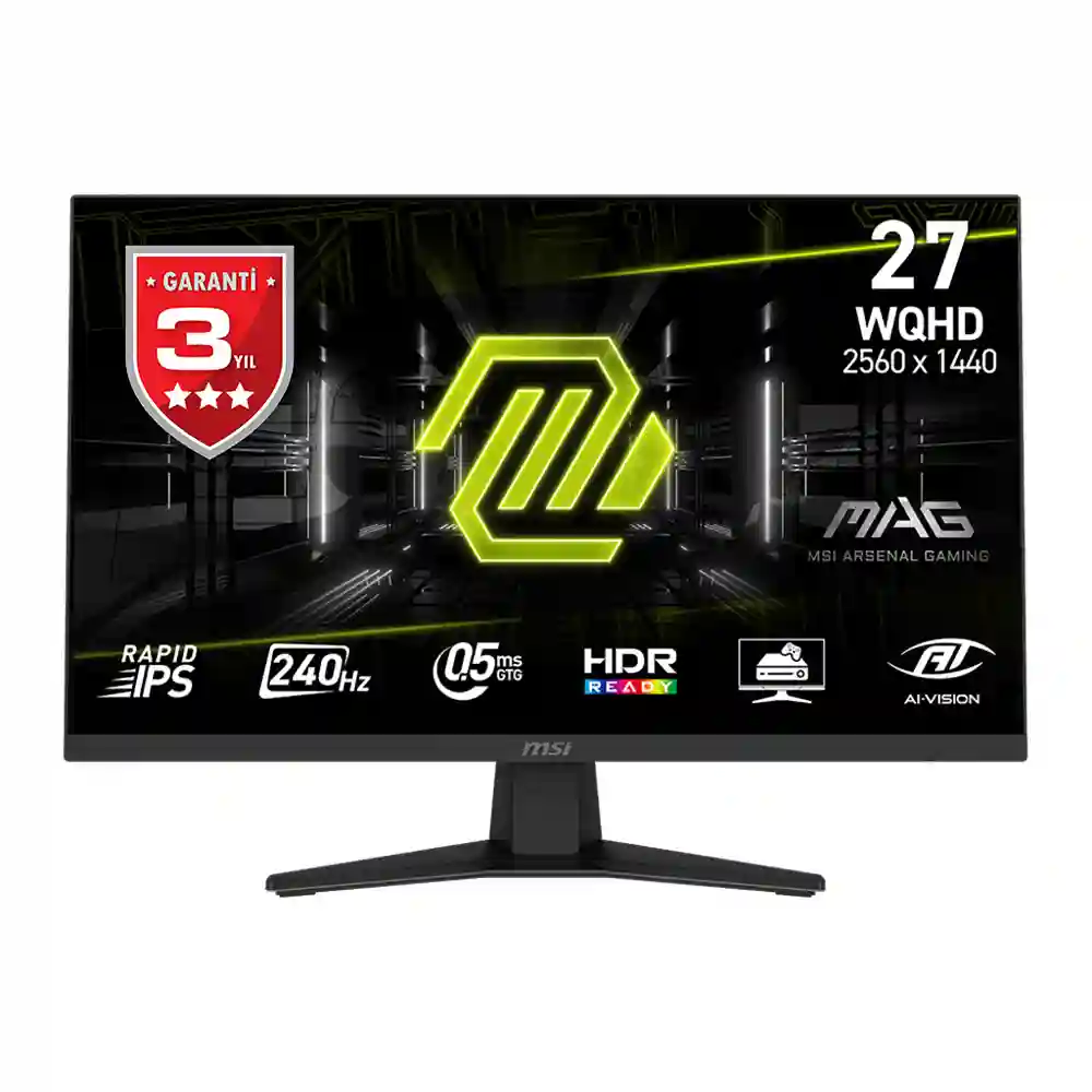 MSI - MSI MAG 274QF X24 2560x1440 (WQHD) 16:9 FLAT RAPID IPS 240HZ 0.5MS FREESYNC PREMIUM GAMING MONITOR