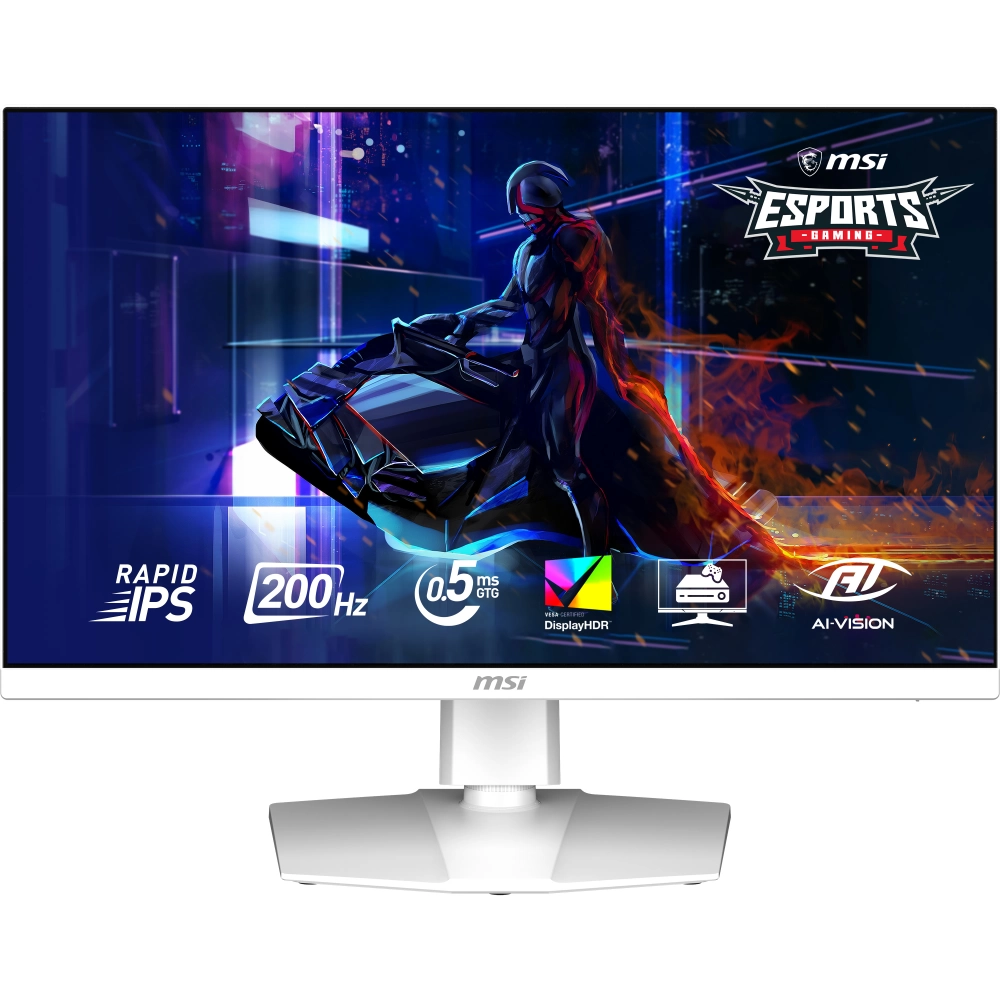 MSI - MSI MAG 274QRFW E20 2560x1440 16:9 FLAT RAPID IPS 200HZ 0.5MS ADAPTIVE-SYNC PIVOT BEYAZ GAMING MONITOR