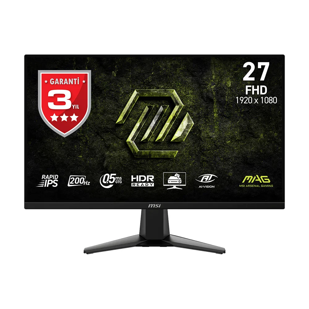 MSI - MSI MAG 275F E20 1920x1080 16:9 FLAT RAPID IPS 200HZ 0.5MS ADAPTIVE-SYNC GAMING MONITOR