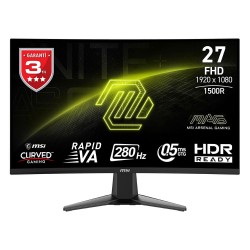 MSI 27 MAG 276CXF 1920x1080 (FHD) CURVE 1500R RAPID VA 280HZ 0.5MS (GTG) ADAPTIVE-SYNC SIYAH GAMING MONITOR - Thumbnail