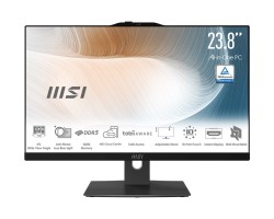 MSI MODERN AM242TP 1M-1677XTR 23.8 FHD 16:9 (1920X1080) CORE 5 120U 8GB DDR5 512GB SSD FDOS DOKUNMATIK SIYAH AIO PC - Thumbnail