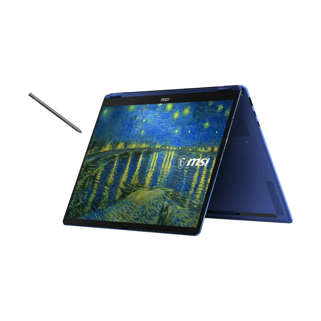 MSI NB PRESTIGE 14 FLIP AI+ THE STARRY NIGHT OVER THE RHONE-290TRY ULTRA X9 378H 32GB LPDDR5X UMA 1TB SSD 14.0 FHD+ OLED TOUCH W11 - Thumbnail