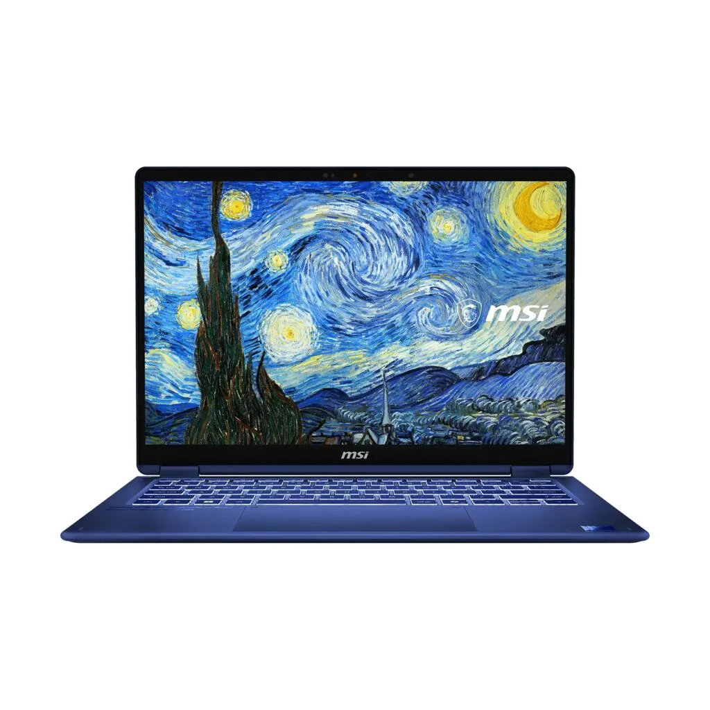 MSI NB PRESTIGE 14 FLIP AI+ THE STARRY NIGHT OVER THE RHONE-290TRY ULTRA X9 378H 32GB LPDDR5X UMA 1TB SSD 14.0 FHD+ OLED TOUCH W11 - Thumbnail