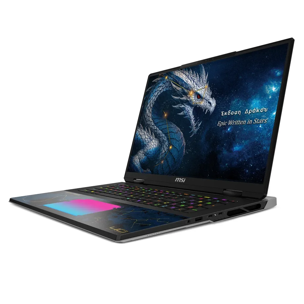 MSI NB TITAN 18 HX DRAGON EDITION DRACO EPIC A2WJ-1223TR ULTRA 9 290HX PLUS 96GB DDR5 RTX5090 GDDR7 24GB 4TB SSD 18.0 UHD+ MINILED 240Hz W11 - Thumbnail