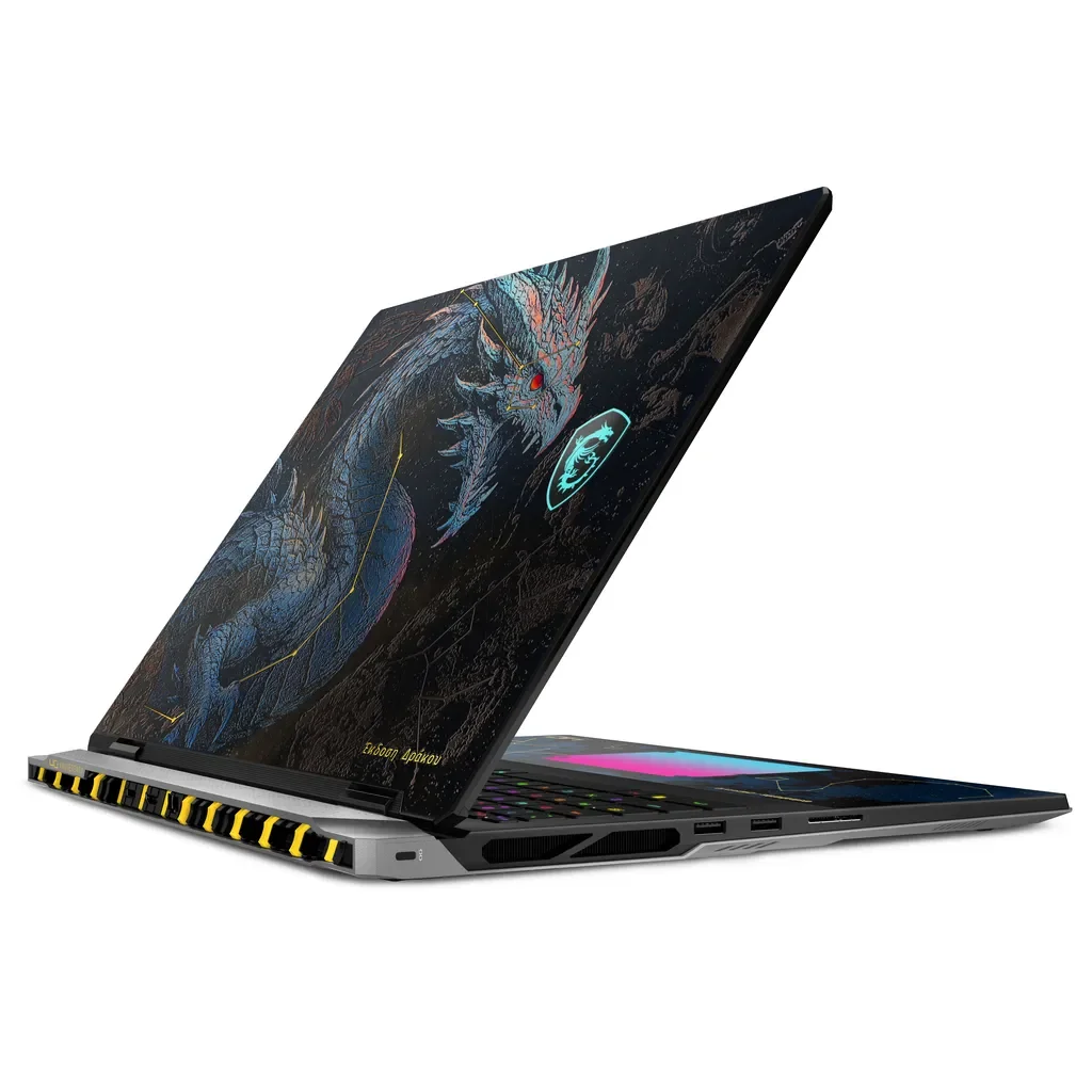 MSI NB TITAN 18 HX DRAGON EDITION DRACO EPIC A2WJ-1223TR ULTRA 9 290HX PLUS 96GB DDR5 RTX5090 GDDR7 24GB 4TB SSD 18.0 UHD+ MINILED 240Hz W11 - Thumbnail