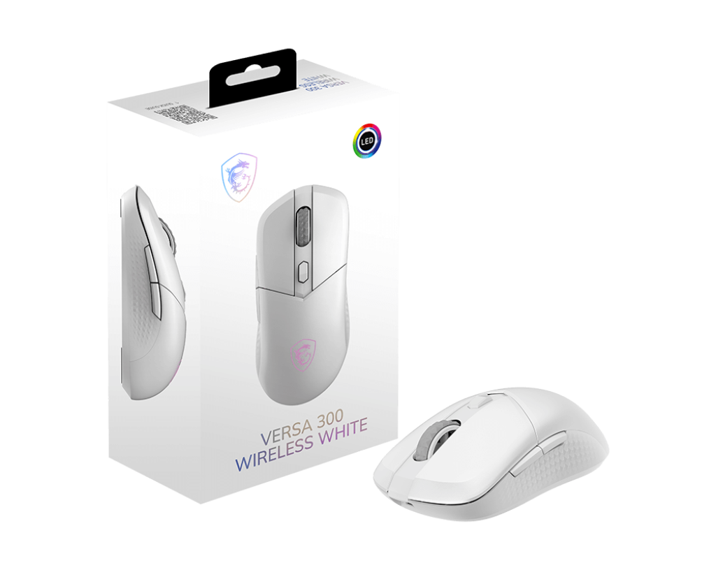 Msi Versa 300 Wireless Beyaz Gaming Mouse - Thumbnail
