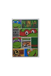 Ninja Turtles Tmnt Sert Kapak Çizgili Defter - Thumbnail