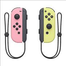 NINTENDO SWITCH JOYCON PAIR PINK AND YELLOW - Thumbnail