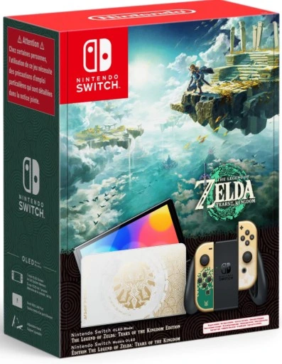 Nintendo Switch OLED Konsol Zelda Tears of the Kingdom Edition - Thumbnail