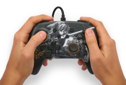 PowerA Nintendo Switch Enhanced Kablolu Oyun Kumandası Battle Ready Link - Thumbnail