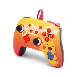 Nintendo Switch PowerA Enhanced Kablolu Oyun Kumandası Oran Berry Pikachu - Thumbnail