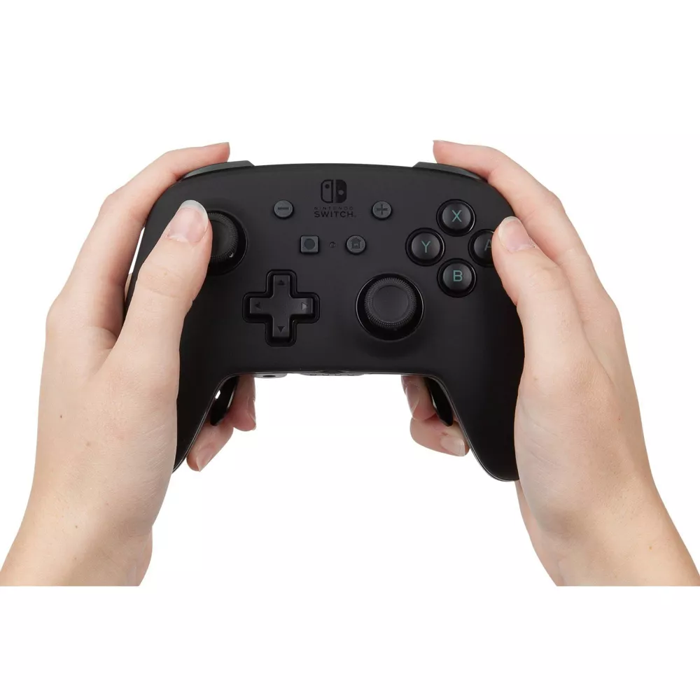 PowerA Nintendo Switch Fusion Pro Kablosuz Oyun Kumandası Beyaz Siyah - Thumbnail