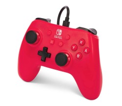 PowerA Nintendo Switch Kablolu Oyun Kumandası Çilek Kırmızı - Thumbnail
