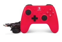 PowerA Nintendo Switch Kablolu Oyun Kumandası Çilek Kırmızı - Thumbnail