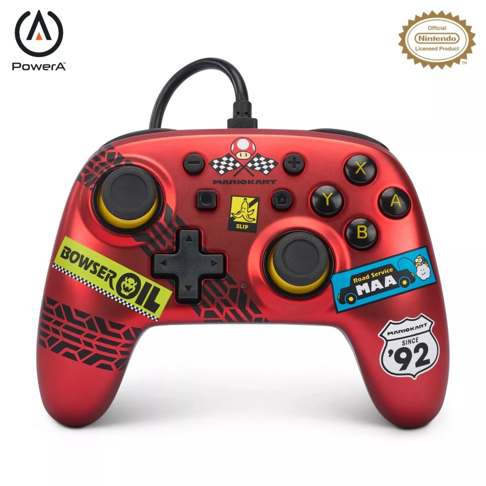 Powera - PowerA Nintendo Switch Nano Kablolu Oyun Kumandası Racer Red