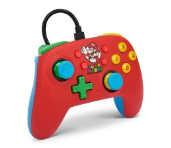 Nintendo Switch PowerA Nano Kablolu Oyun Kumandası Mario Medley - Thumbnail