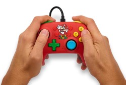 Nintendo Switch PowerA Nano Kablolu Oyun Kumandası Mario Medley - Thumbnail