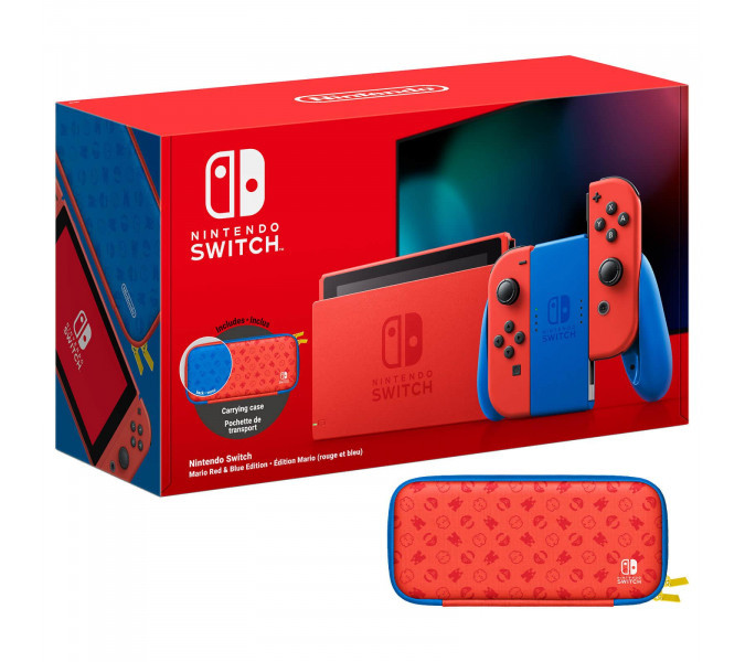 Nintendo Switch Red and Blue Mario Special Edition Konsol - Geliştirilmiş Pilli