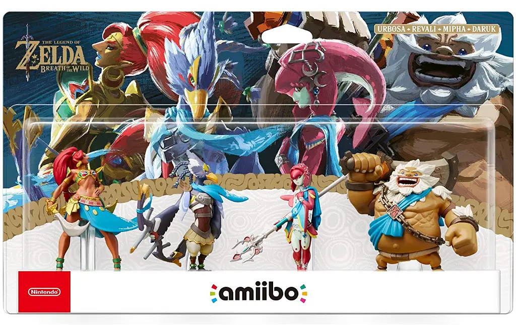 NINTENDO SWITCH AMIIBO ZELDA CHAMPIONS 4 SET - Thumbnail