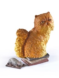 Noble Collection Harry Potter Magical Creatures No 11 Crookshanks Diaroma Heykel - Thumbnail