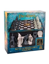 NOBLE COLLECTION LORD OF THE RINGS BATTLE FOR MIDDLE EARTH CHESS SET - Thumbnail